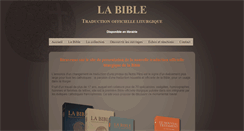 Desktop Screenshot of bibleliturgie.com